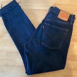 LEVIS 501 black high rise jeans Size 26